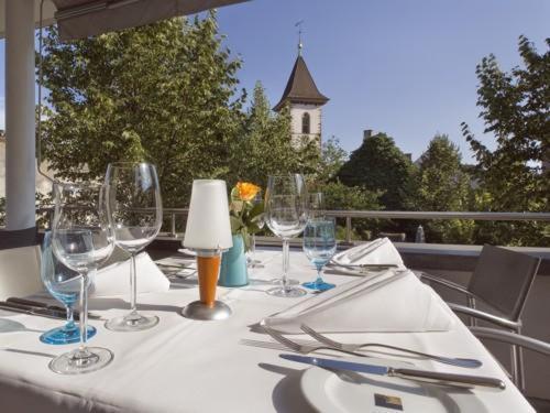 Hotel Mariotto Am Burghof Леррах Екстер'єр фото